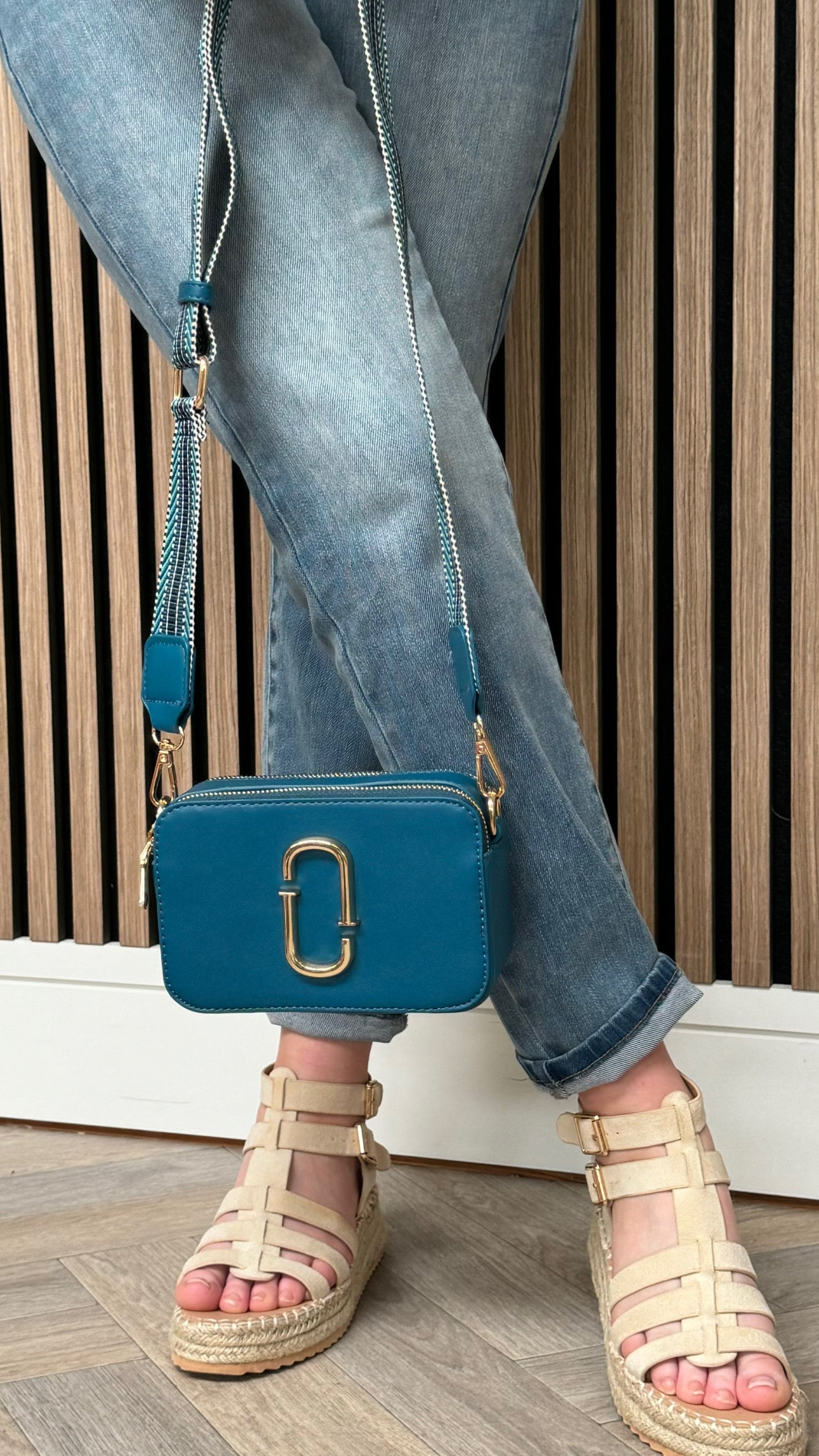 Zayla Blue Mini Crossbody Handbag