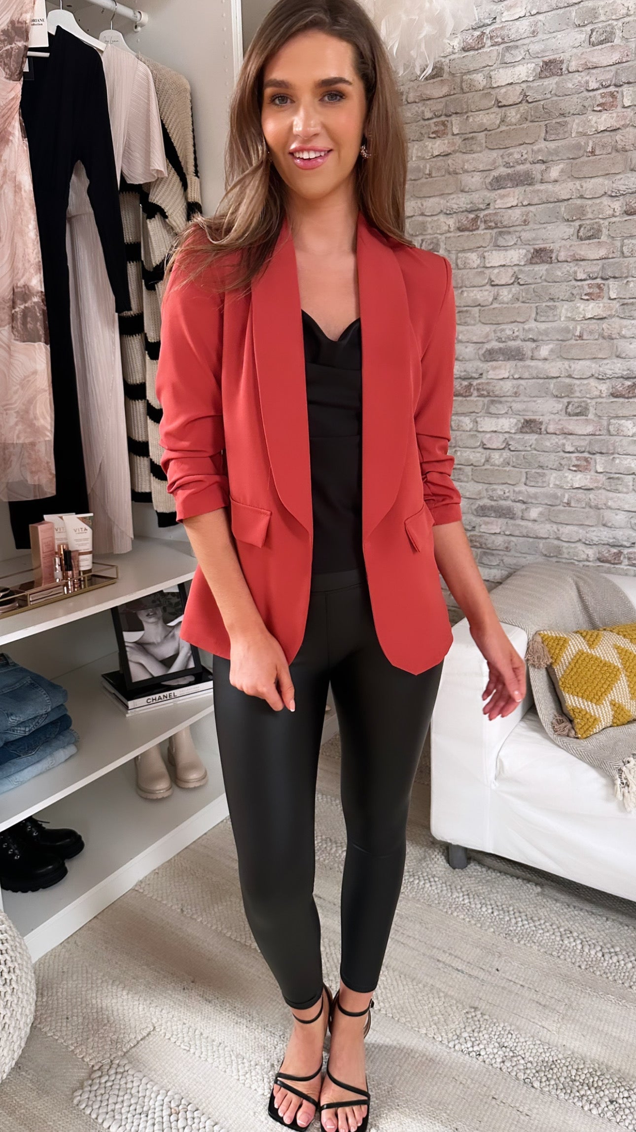 Odette Rust Blazer