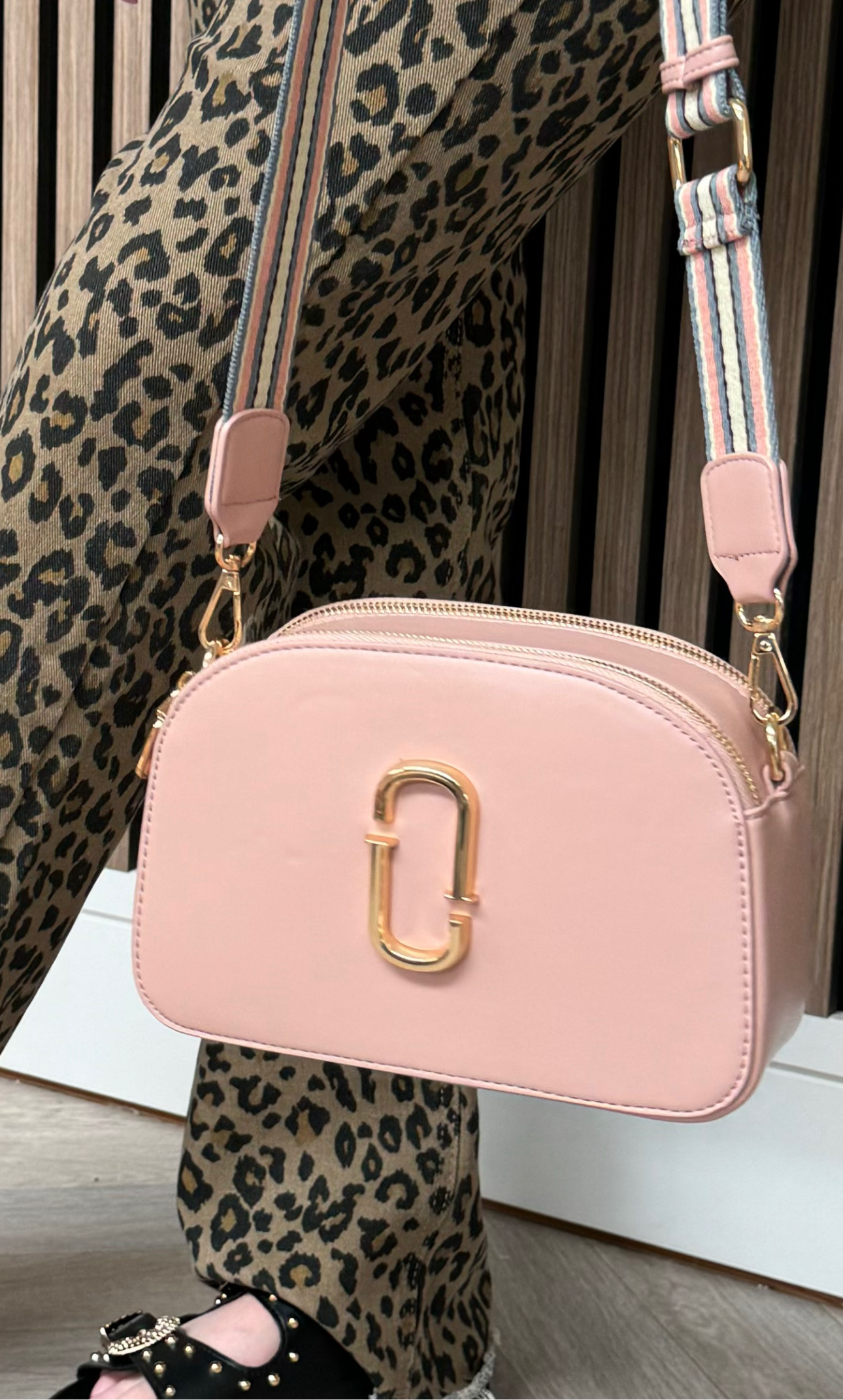 Romilly Dusky Pink Slim Crossbody Handbag