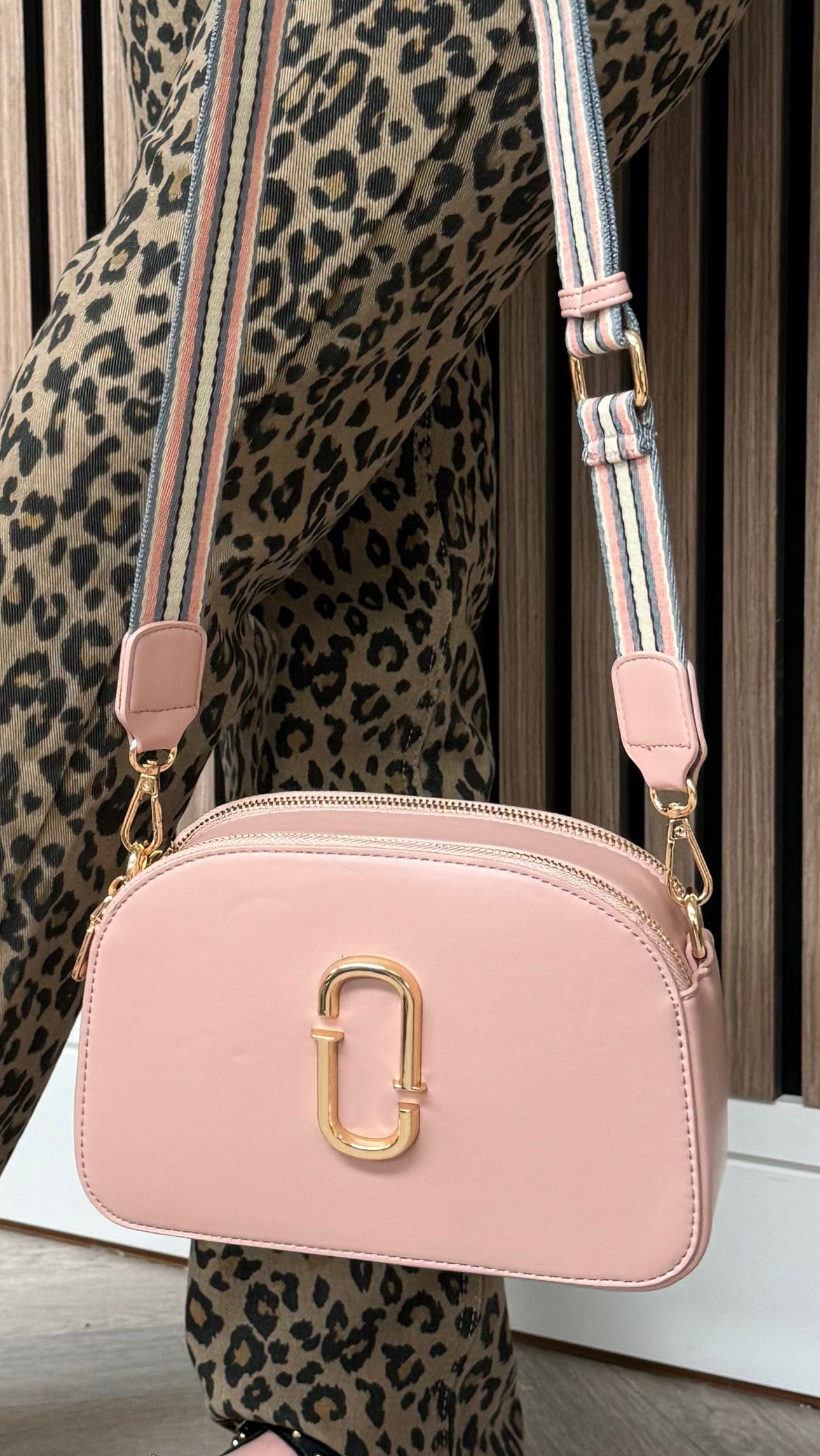 Romilly Dusky Pink Slim Crossbody Handbag