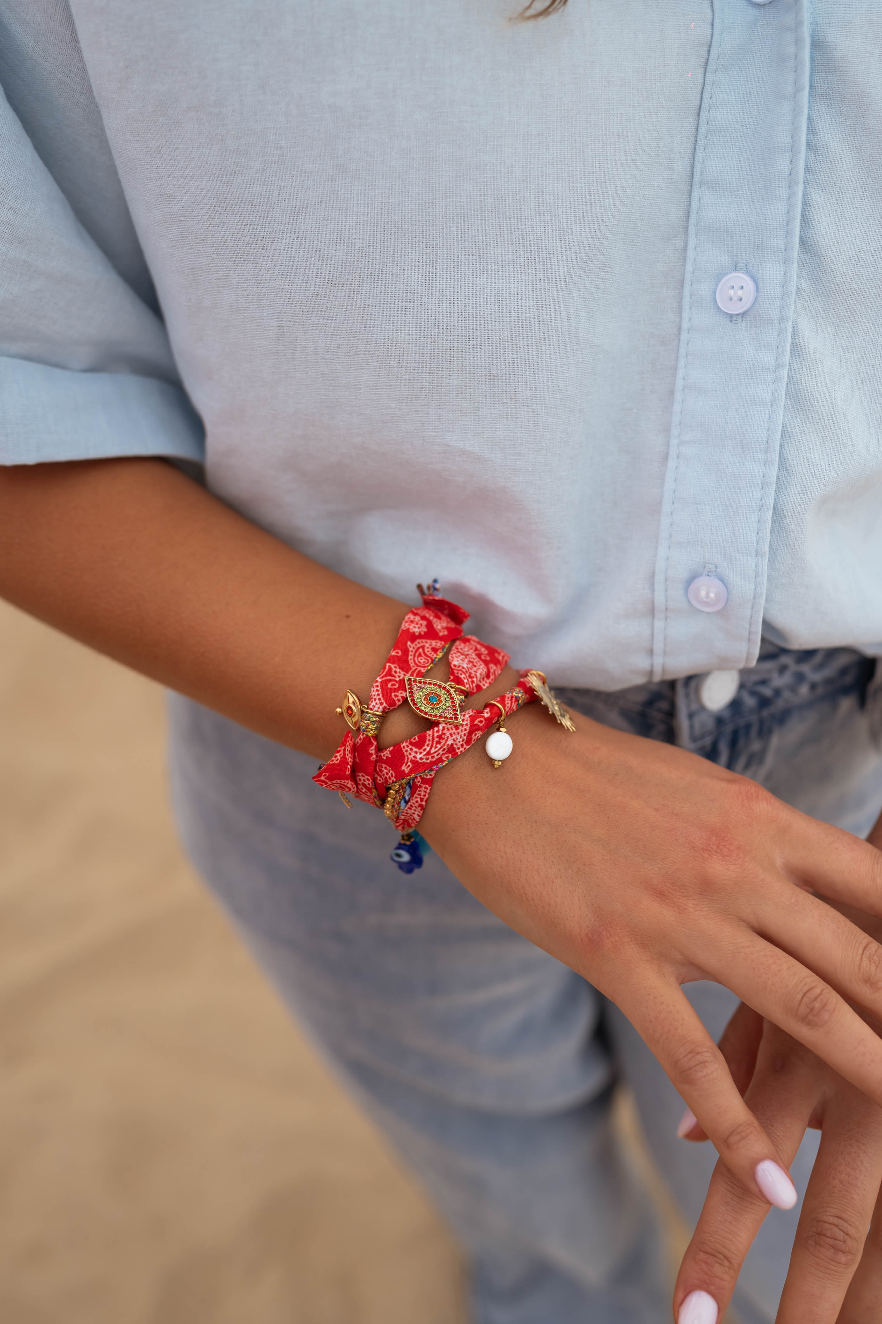 Red and Golden Louny Bracelet