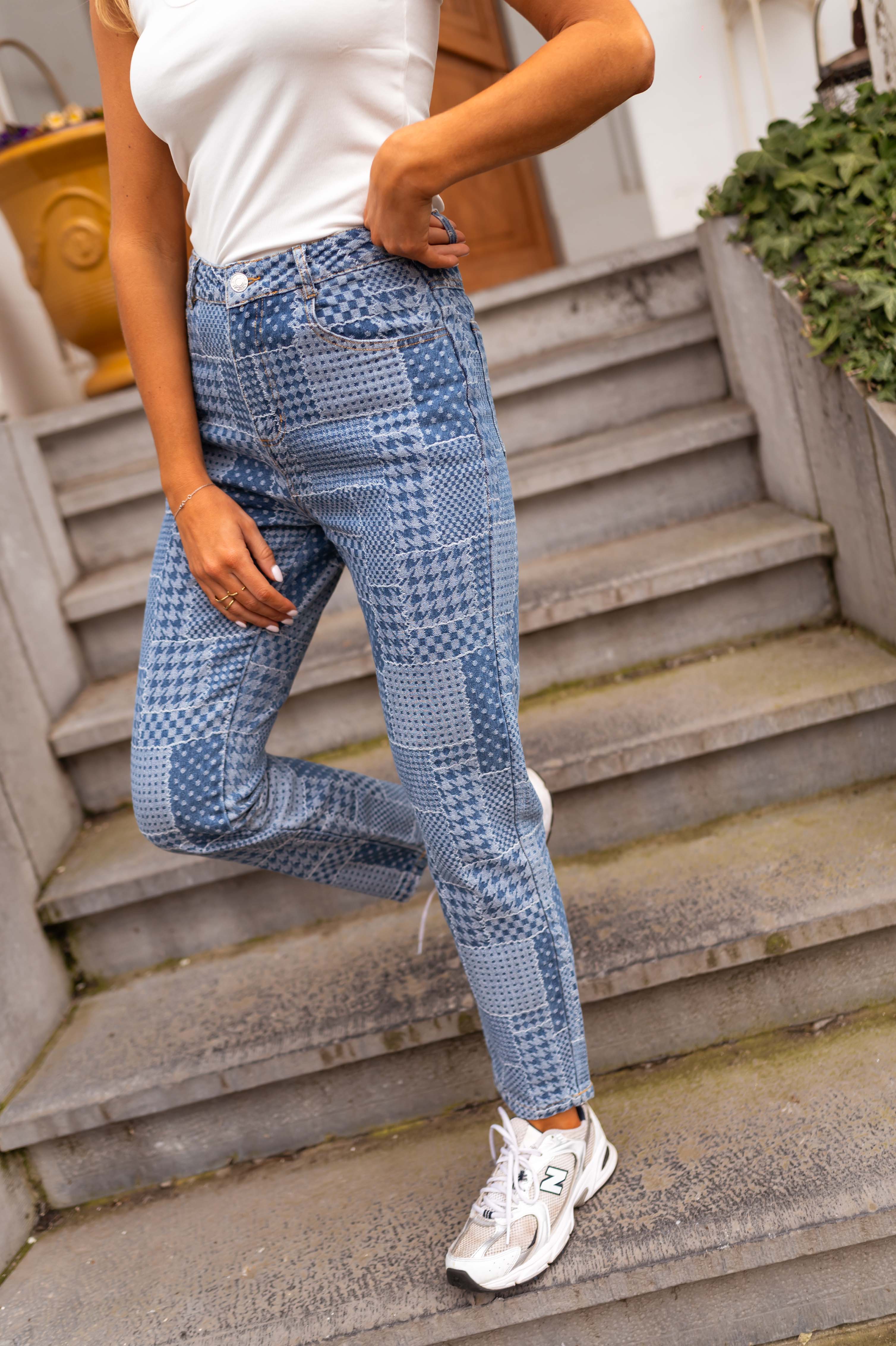 Patterned Bettina Jeans