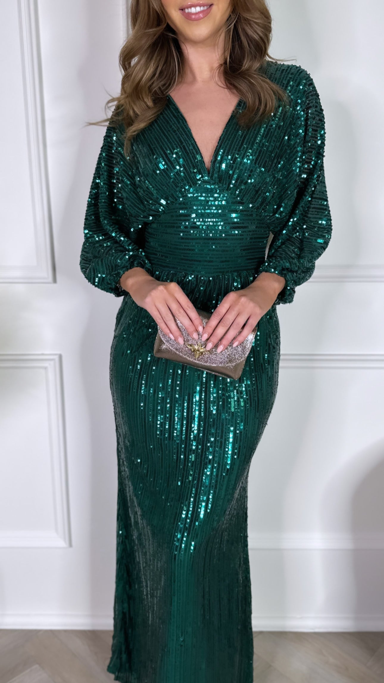 Cooper Green Sequin Maxi Dress