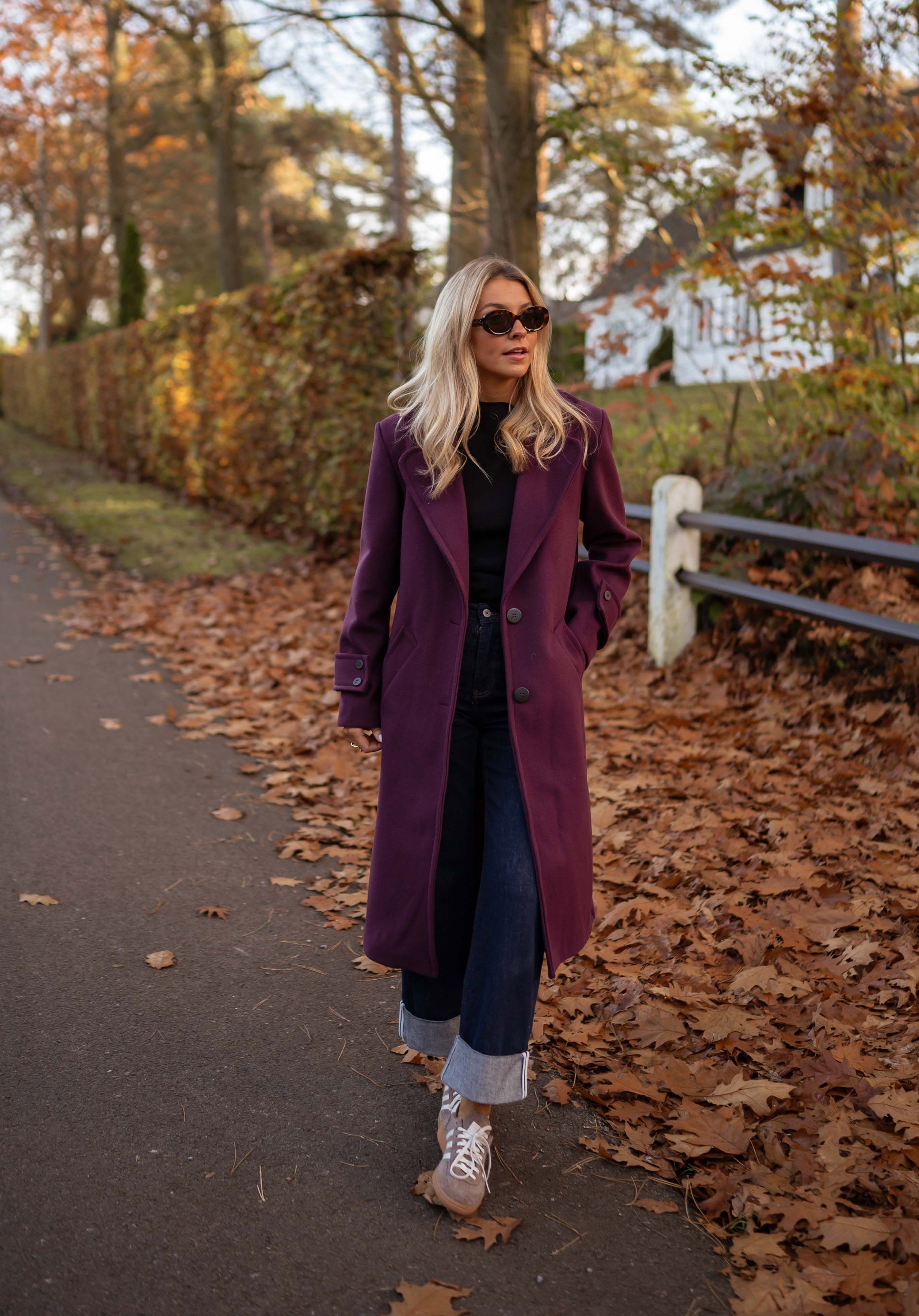 Burgundy Adam Coat